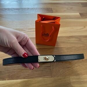 Black and Gold Skinny Belt - Read Description!